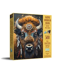 SunsOut Native American Bison 500 piece Jigsaw Puzzle for Adults