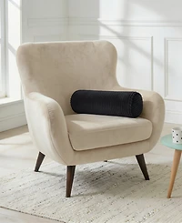 Edie@Home Bowery Corduroy Neckroll Decorative Pillow, 7" x 18"