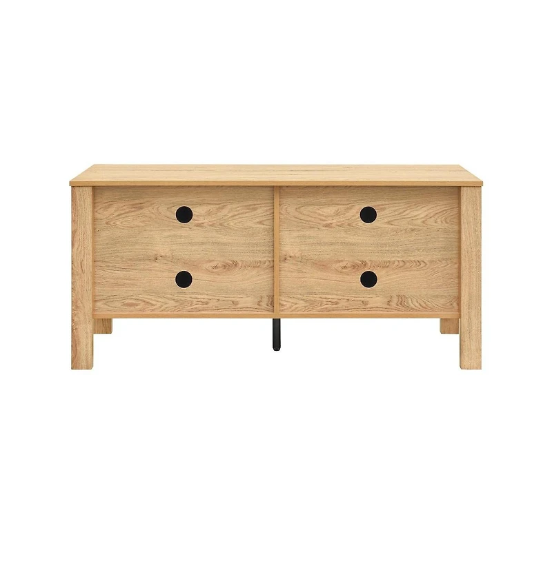 New Classic Furniture Thayer Wood Tv Console with Two Doors