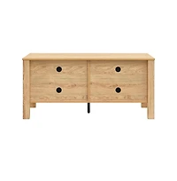 New Classic Furniture Thayer Wood Tv Console with Two Doors