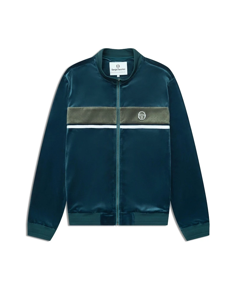 Sergio Tacchini Men's Forato Velour Track Jacket