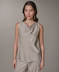Donna Karan New York Women's Sleeveless Cowl Neck Top