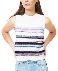 Central Park West Women's Clover Novelty Stripe Shell