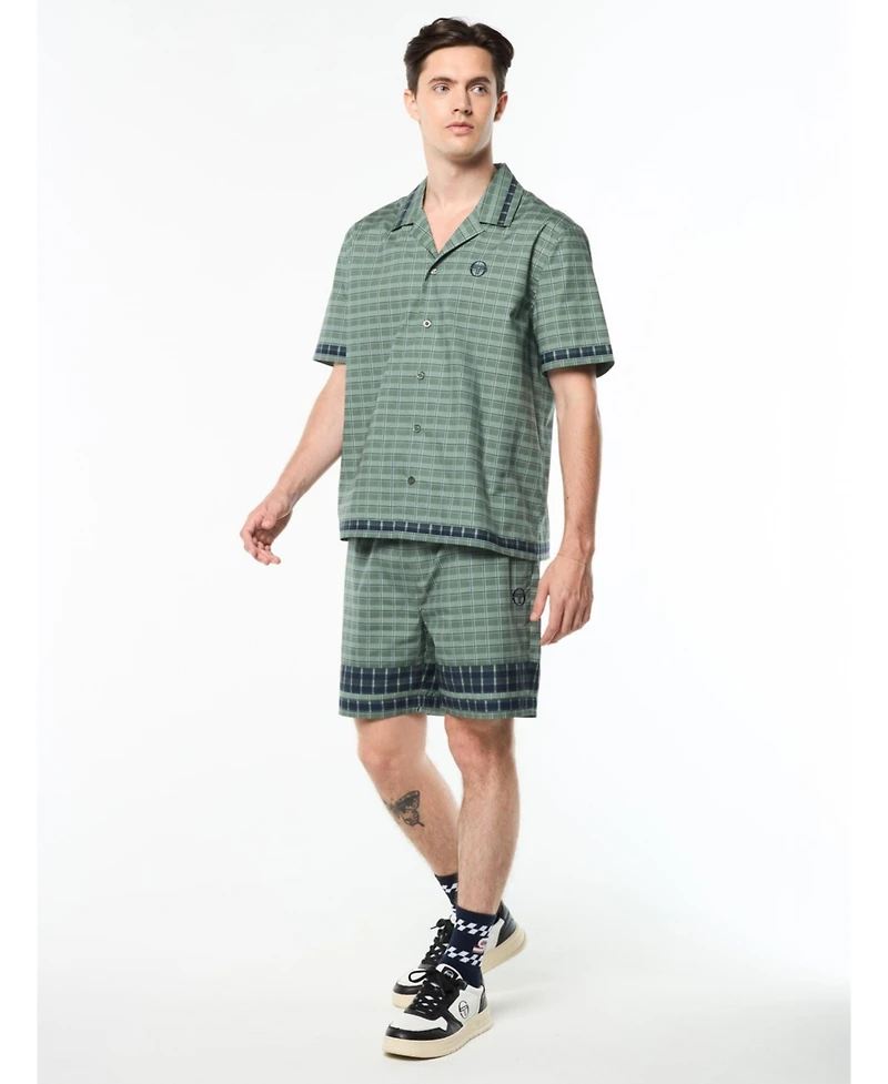 Sergio Tacchini Men's Quadretto Cabana Shirt