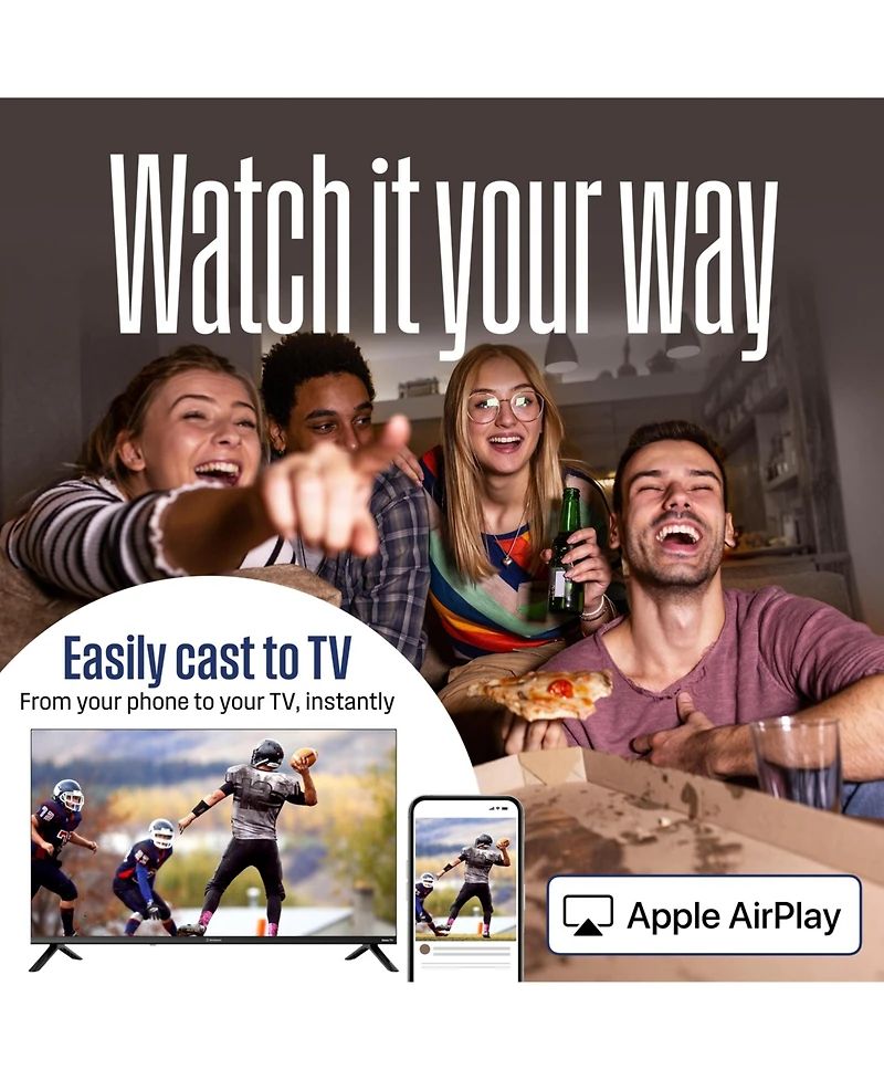 Westinghouse 65" Mini-led 4K Uhd Roku Tv w/ Qled, Dolby Vision, Apple HomeKit & AirPlay 2