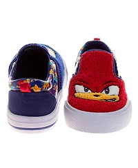 Sonic The Hedgehog Little Boys Toddlers/Little Slip-On Canvas Shoes