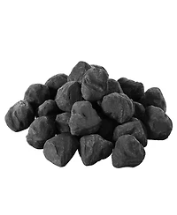 Sugift 25 Pcs 1.2-2.0 in Fire Stones for Fire Pit and Propane Fireplace