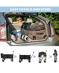 Mondawe 500lbs Beach Utility Carts w/ Cooler Bag & Liner Set