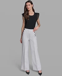 Karl Lagerfeld Paris Women's Striped Sailor Pants