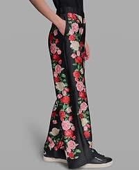 Karl Lagerfeld Paris Women's Printed Pull-On Soft Pants