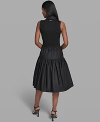 Karl Lagerfeld Paris Women's Collared Tank Dress