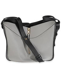 Pre-Owned Loewe Grey Black Calfskin Medium Hammock Shoulder Bag