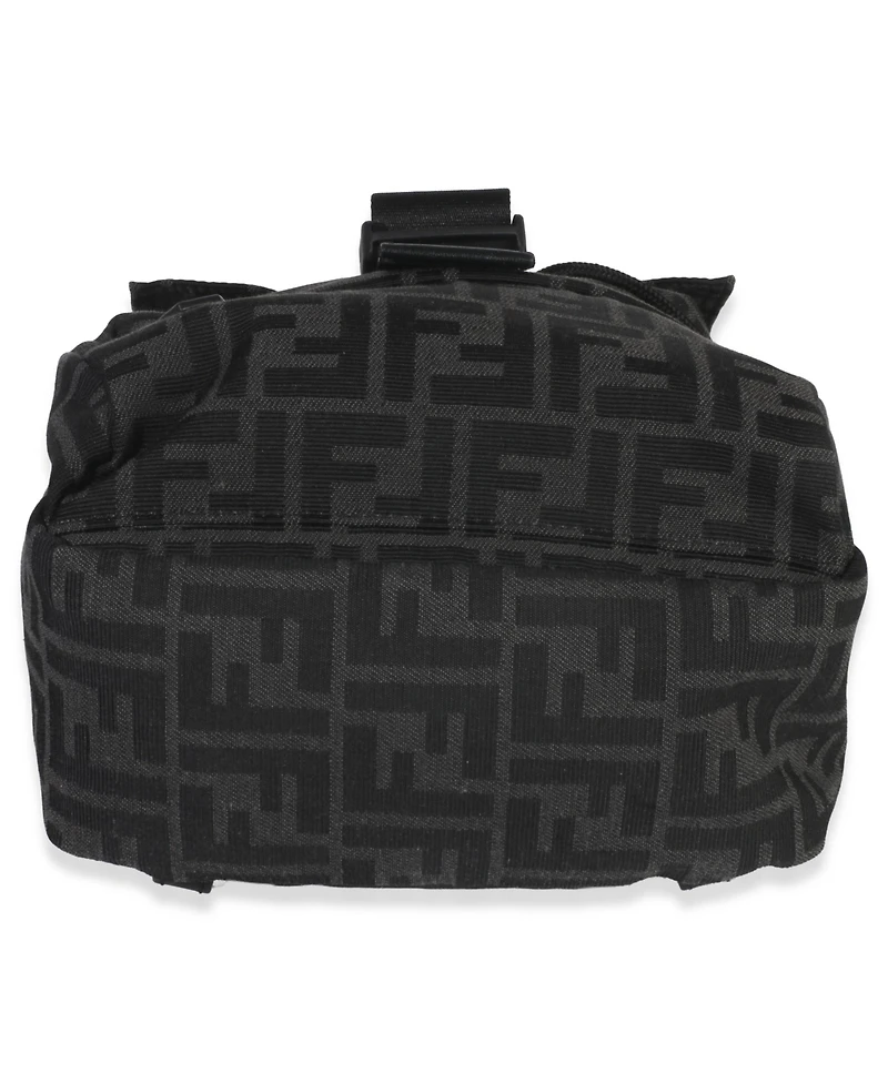 Pre-Owned Fendi Black Zucca Canvas Small Fendiness Crossbody Bag