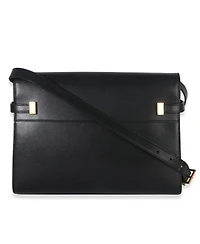 Pre-Owned Saint Laurent Black Calfskin Medium Manhattan Shoulder Bag