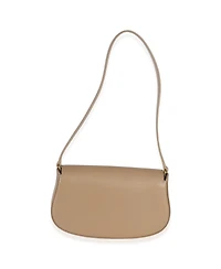 Pre-Owned Saint Laurent Beige Box Calfskin Mini Voltaire Shoulder Bag
