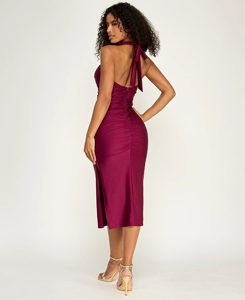 Emerald Sundae Juniors' Sweetheart Halter Neck Midi Dress