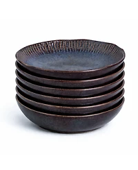 Porto Brasil Stoneware Linhas Salad Bowls, Set of 6