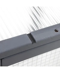 Zeus & Ruta Outdoor Wooden Cat Enclosure with 3-Tier Catio, Lockable Door, Sun Roof, Spacious Play Area