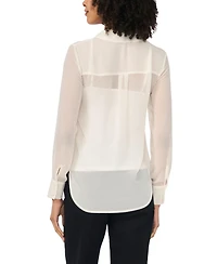 Vince Camuto Women's Collar Neck Button Front Top