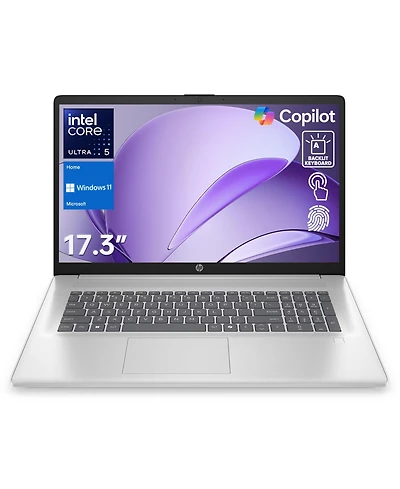 Hp Essential 17.3" Traditional Laptop Intel Core Ultra 5 16GB Ram Intel Graphics 1TB Ssd Storage Windows 11 Home 60Hz - Silver