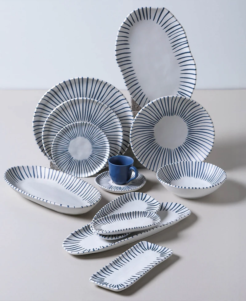 Porto Brasil Elemento Stoneware Salad Bowls, Set of 6