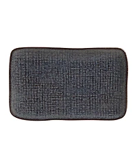 Porto Brasil 10.63" Stoneware Medium Rectangular Juta Platters, Set of 4