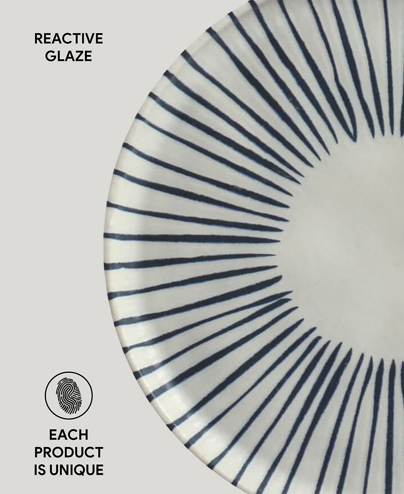 Porto Brasil Elemento Stoneware Bread Plates, Set of 6