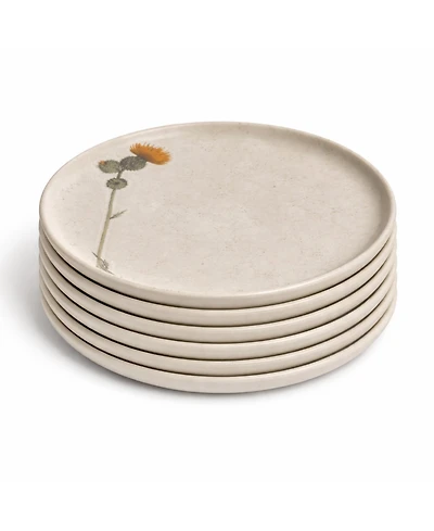 Porto Brasil Campestre Stoneware Bread Plates, Set of 6