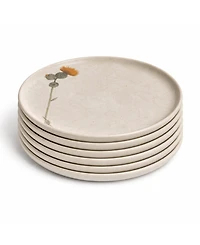 Porto Brasil Campestre Stoneware Bread Plates, Set of 6