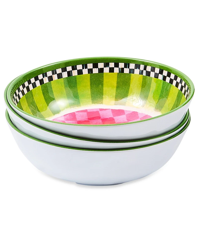 MacKenzie-Childs Watermelon Melamine Small Bowls, Set of 4