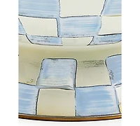 MacKenzie-Childs Sky Blue Check Everything Bowl