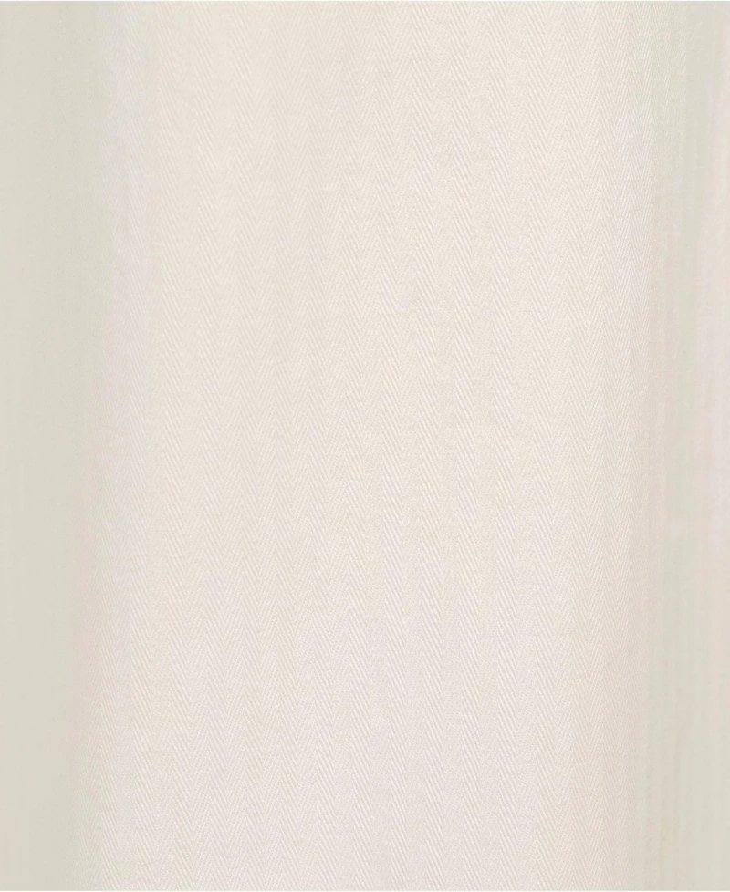 Lands' End Women's Herringbone Chino High Rise Relaxed Straight Drawstring Ankle Pants