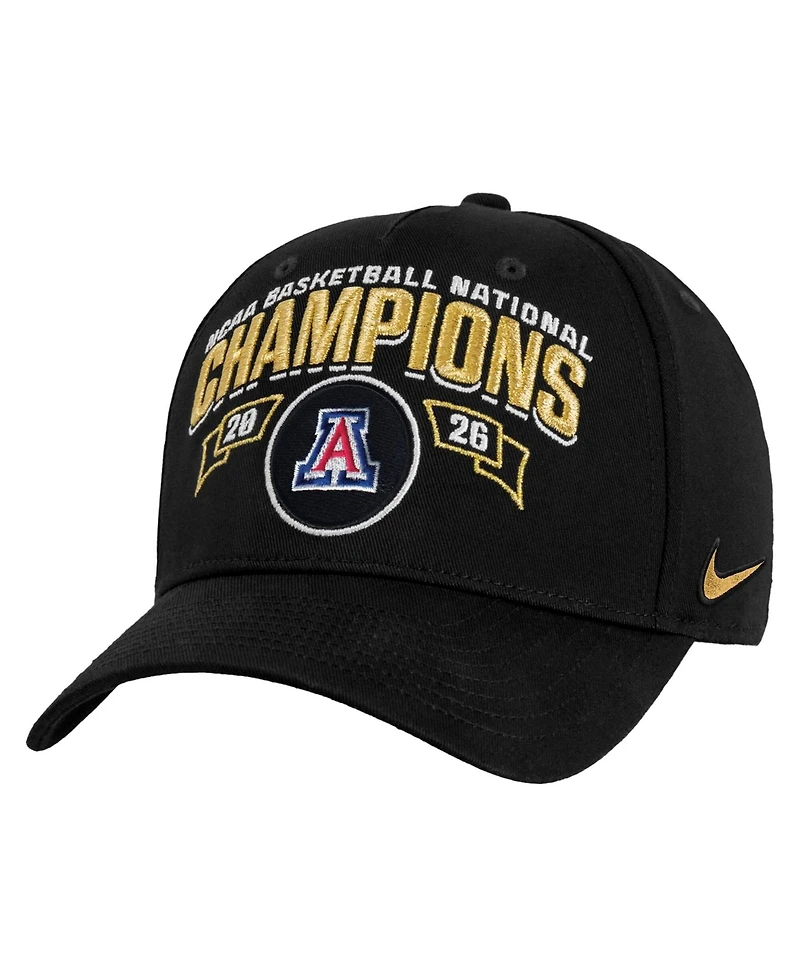 Nike Men's Black Arizona Wildcats 2026 Ncaa Men's Basketball National Champions Locker Room Adjustable Hat