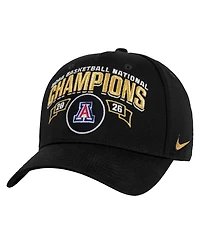 Nike Men's Black Arizona Wildcats 2026 Ncaa Men's Basketball National Champions Locker Room Adjustable Hat