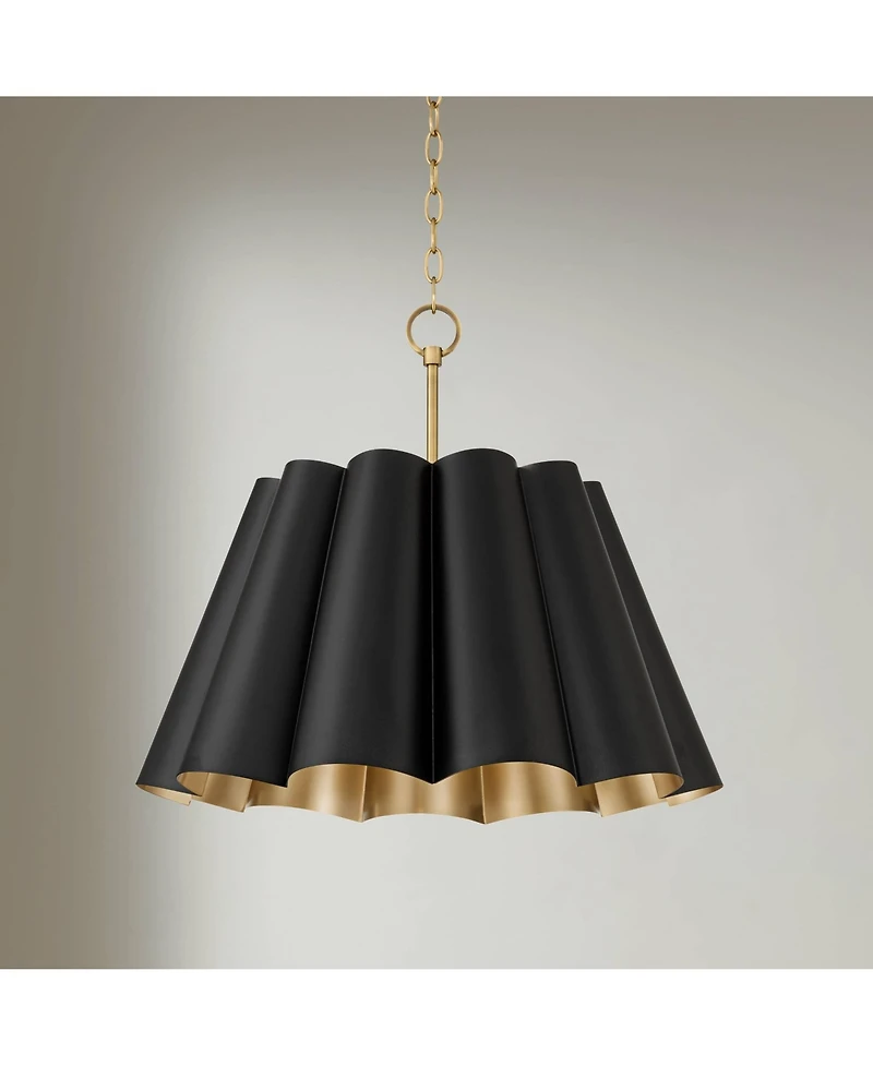 Possini Euro Design Possini Euro Olmos Wide 4-Light Metal Pendant Light