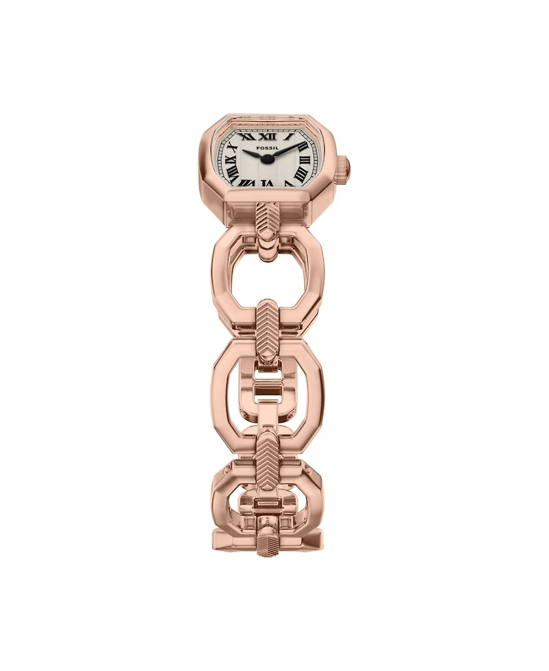 Fossil Women's Harlow Mini Two-Hand Rose Gold-Tone Stainless Steel Watch, 20mm