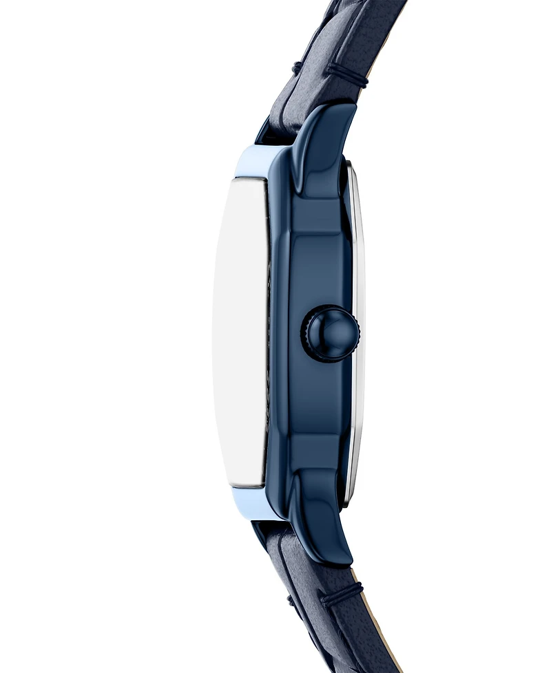 Fossil Women's Harlow Three-Hand Navy Leather Watch, 27mm