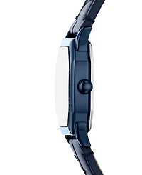 Fossil Women's Harlow Three-Hand Navy Leather Watch, 27mm