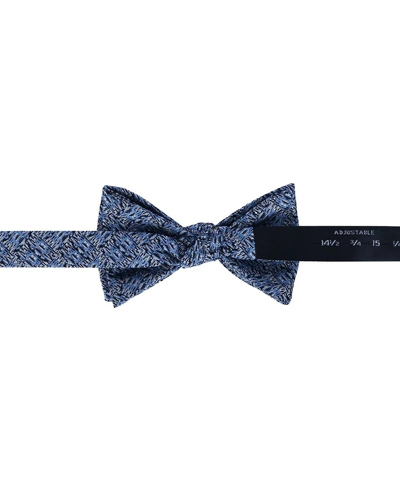 Trafalgar Men's Benito's Basketweave Silk Suspenders and Bow Tie Bundle