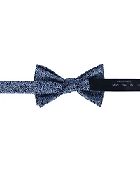 Trafalgar Men's Benito's Basketweave Silk Suspenders and Bow Tie Bundle