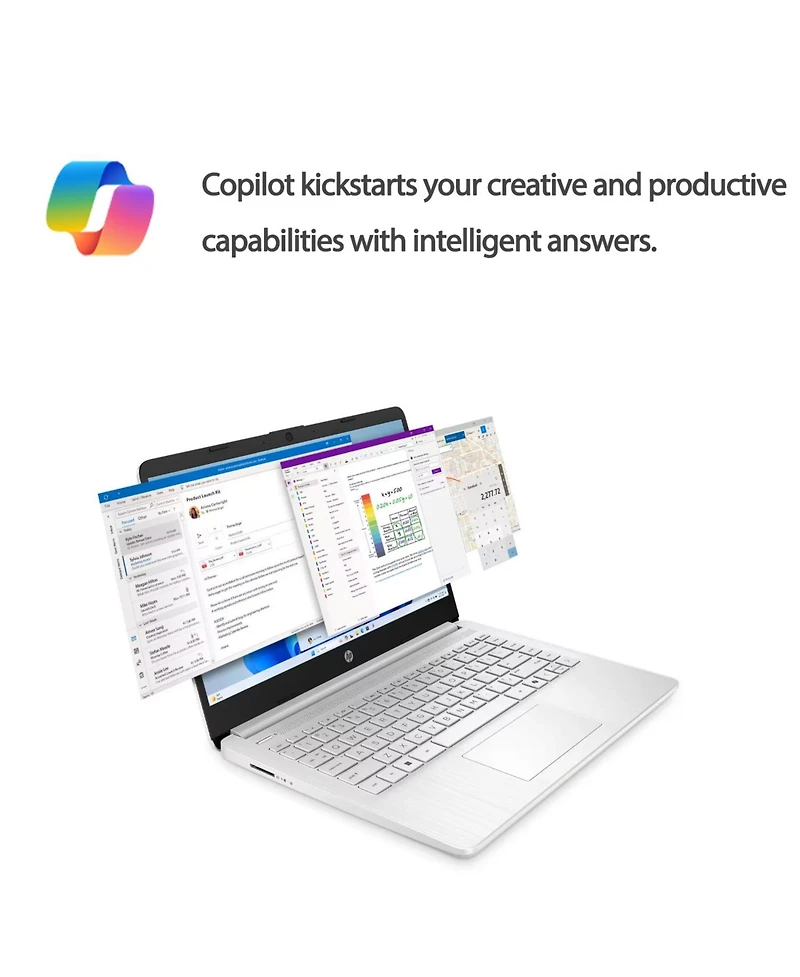 Hp Essential 14" Traditional Laptop Intel N-Series 8GB Ram Intel Graphics 128GB eMMC Storage Windows 11 Home 60Hz