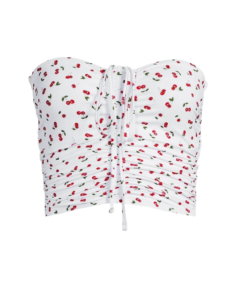 Lands' End Women's Ruched Halter Midkini Top