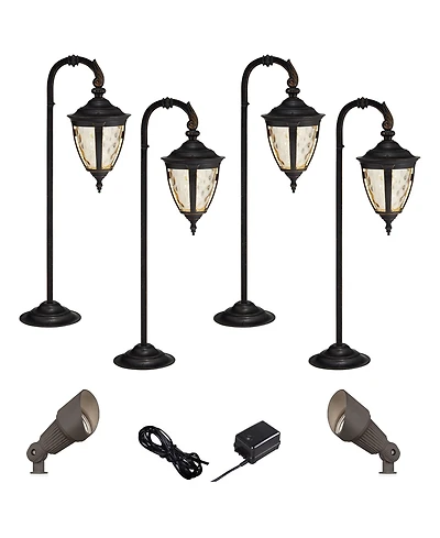 John Timberland Bellagio 8-Piece Led Path and Spot Light Set