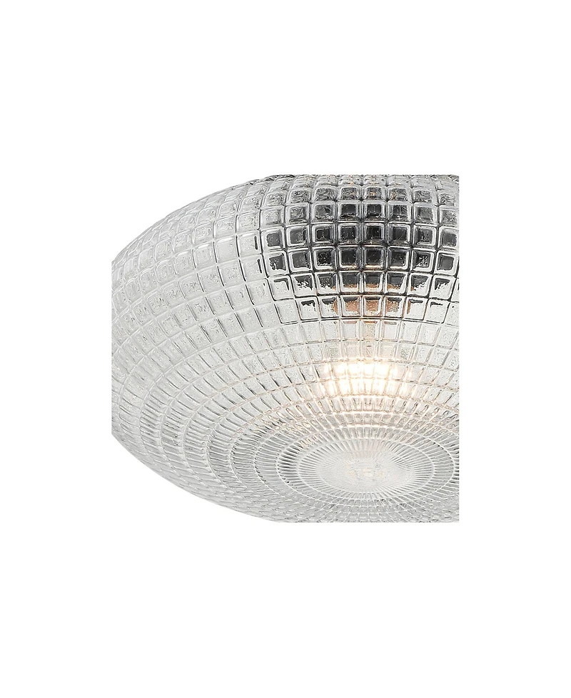Possini Euro Design Possini Euro Voltri 12"W Matte and Vintage Glass Ceiling Light