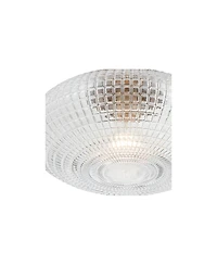 Possini Euro Design Possini Euro Voltri 12"W Warm Brass and Vintage Glass Ceiling Light