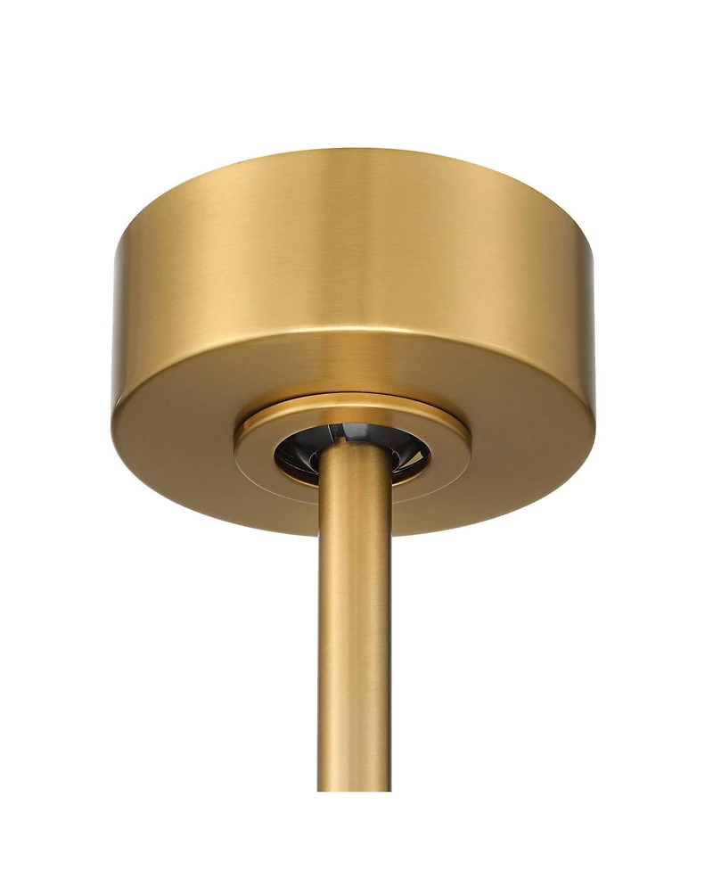 Casa Vieja 60" Artistry Soft Brass Led Damp Ceiling Fan