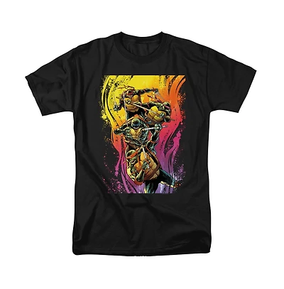 Logovision Men's Tmnt Hot Rainbow Warriors T-Shirt