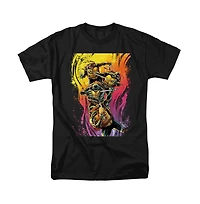 Logovision Men's Tmnt Hot Rainbow Warriors T-Shirt