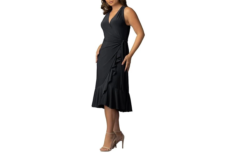 Kiyonna Women's Laguna Sleeveless Wrap Dress