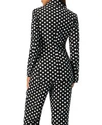 Ivonne Women's Double-Breasted Polka Dot Blazer